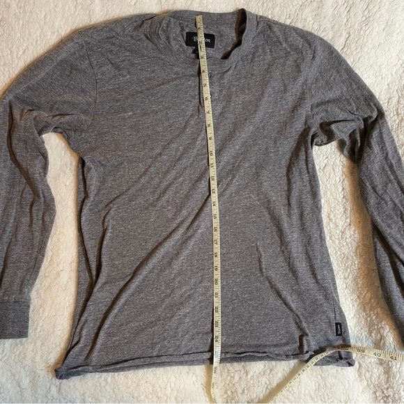 Mens Medium Brixton Grey Long sleeve. Excellent condition - Picture 5 of 7
